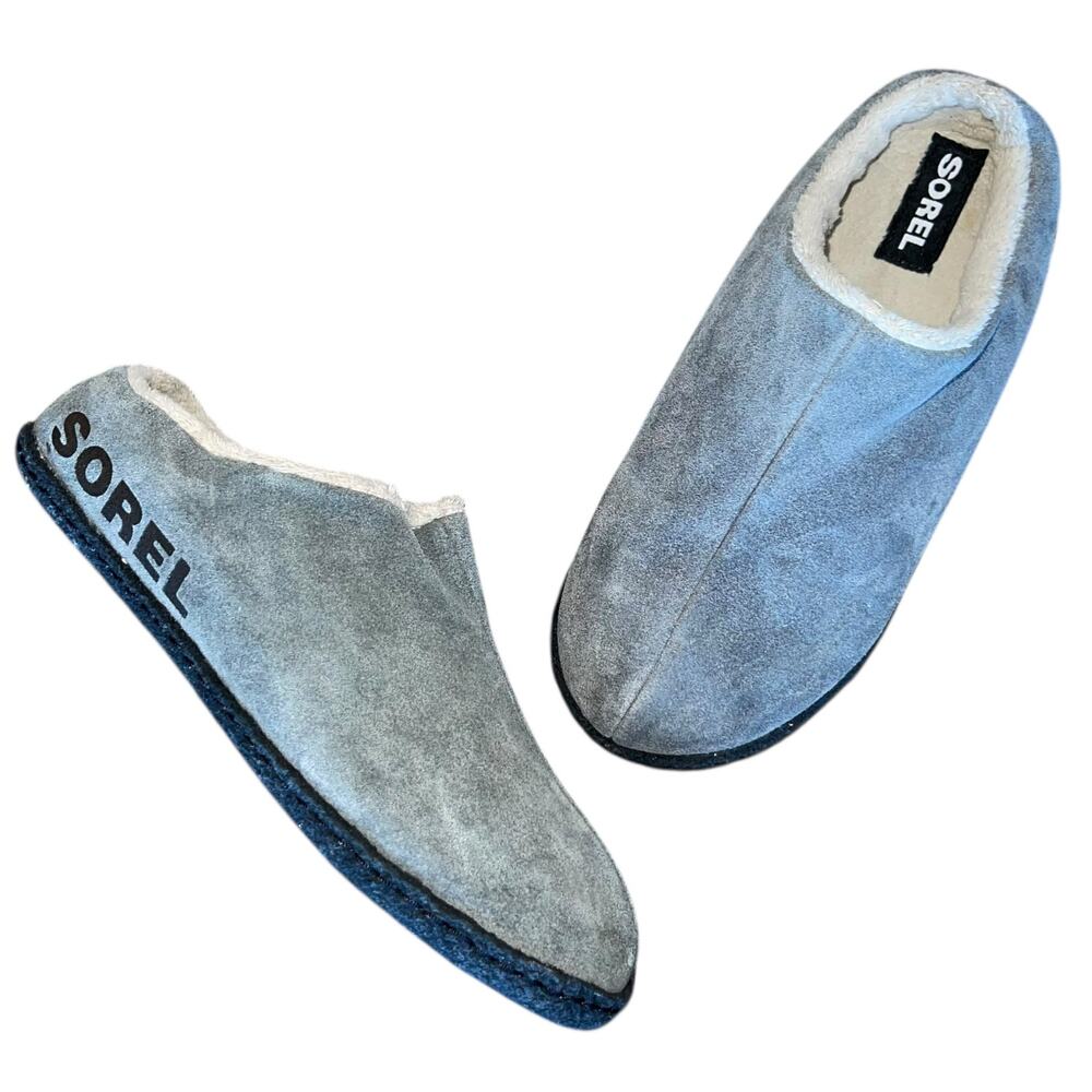 Sorel Youth Mules Suede Sherpa